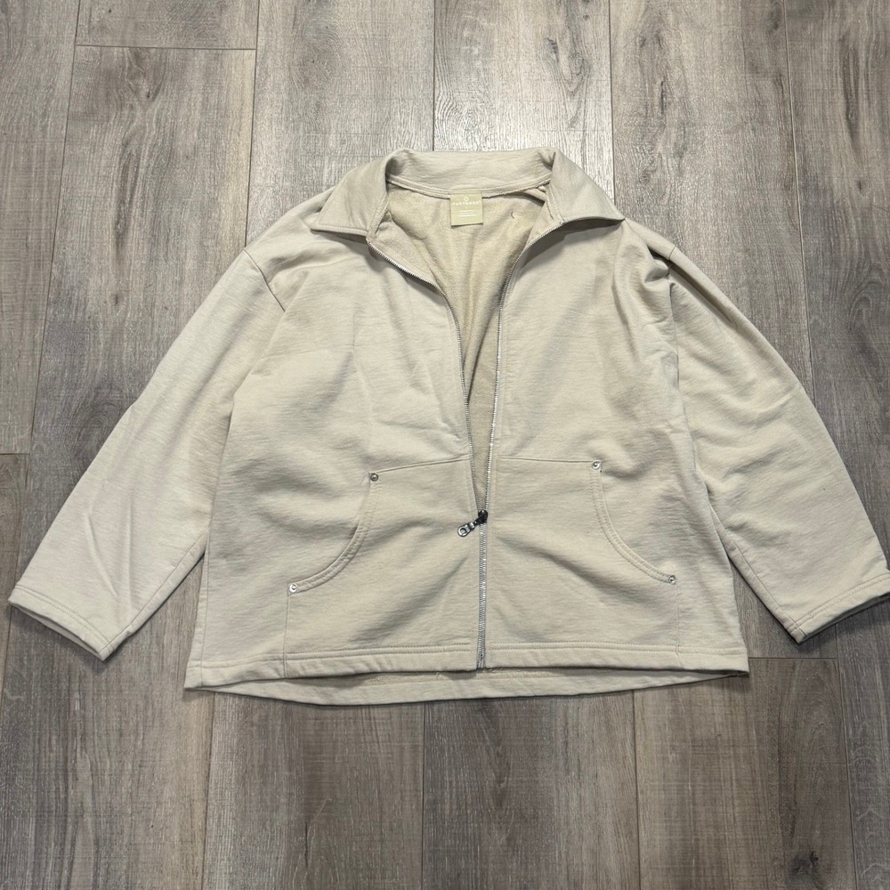 Partners cream/beige unisex zip up jacket